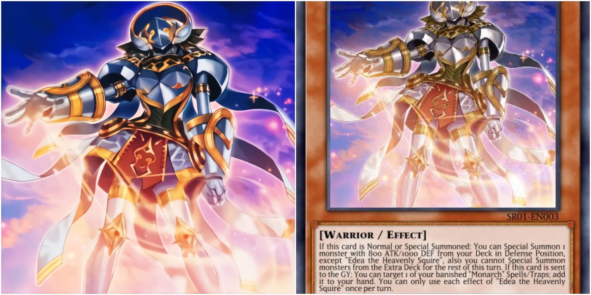 yugioh  Edea The Heavenly Squire card art and text