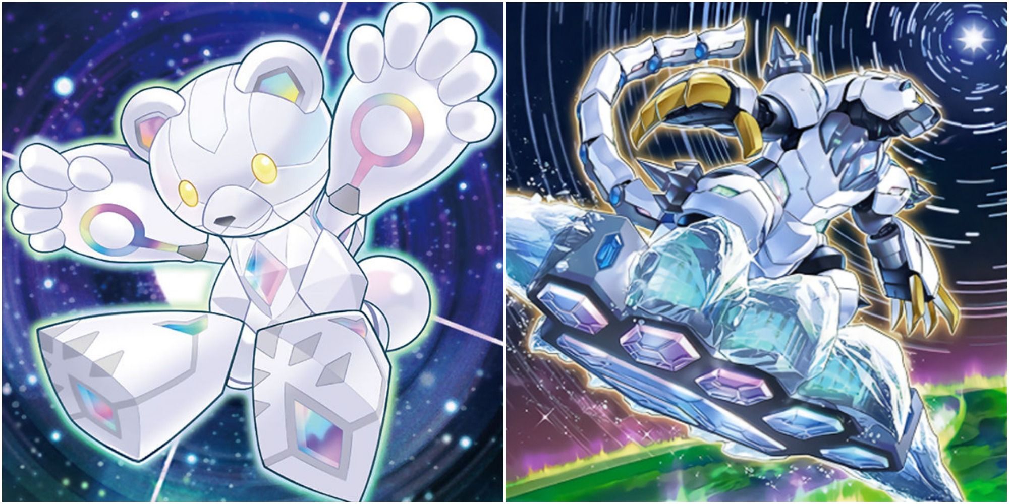 yugioh Ursarctic Polari and Mikpolar artworks