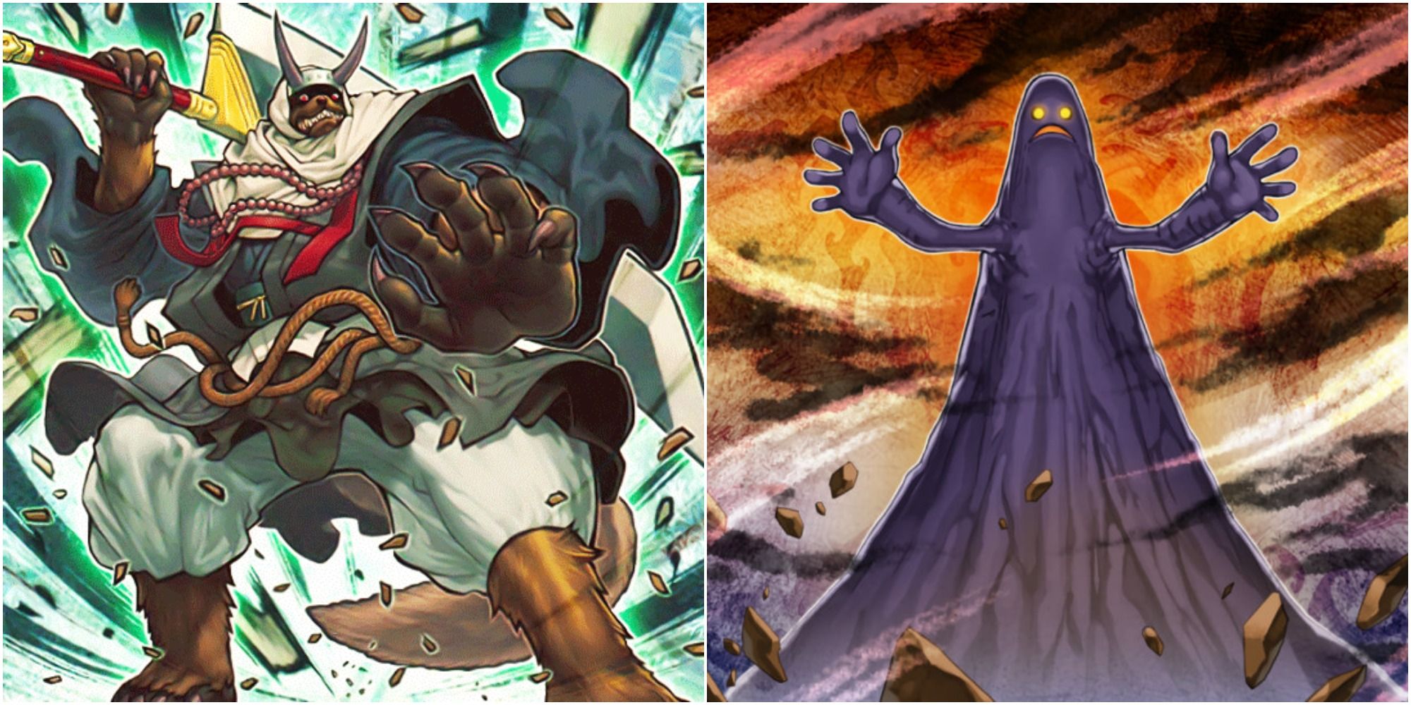 yugioh Yosenju oyam and Misak artworks