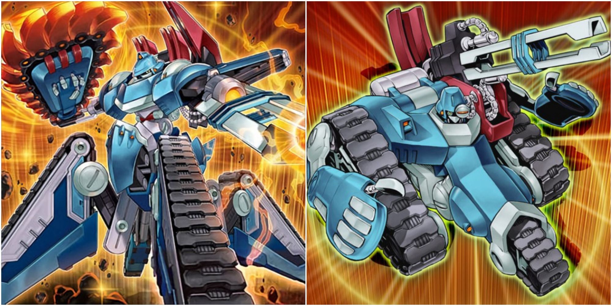 yugioh machina Fortress and Machina Citadel card artwork