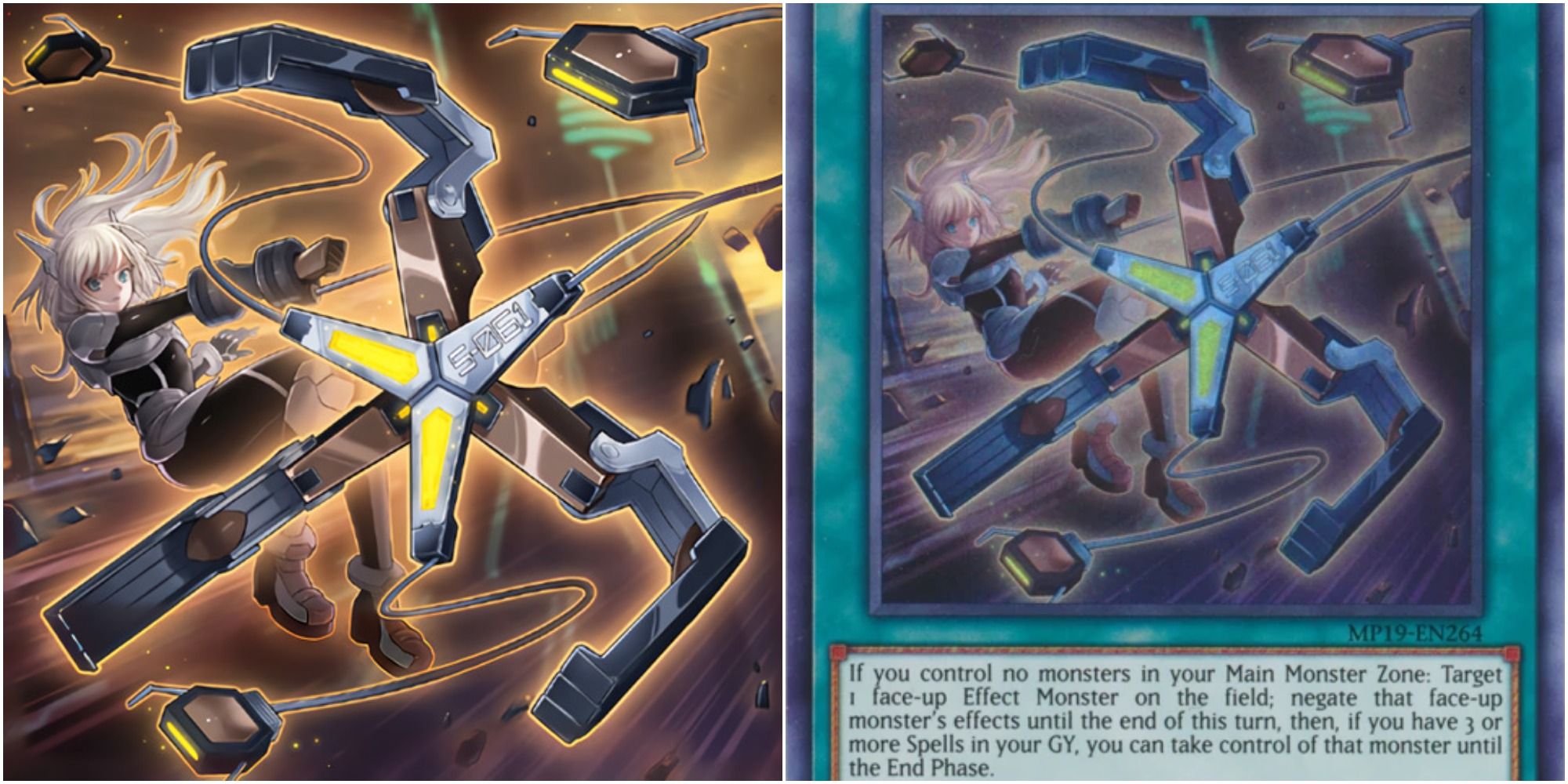 yugioh sky striker mecha widow anchor card art and text