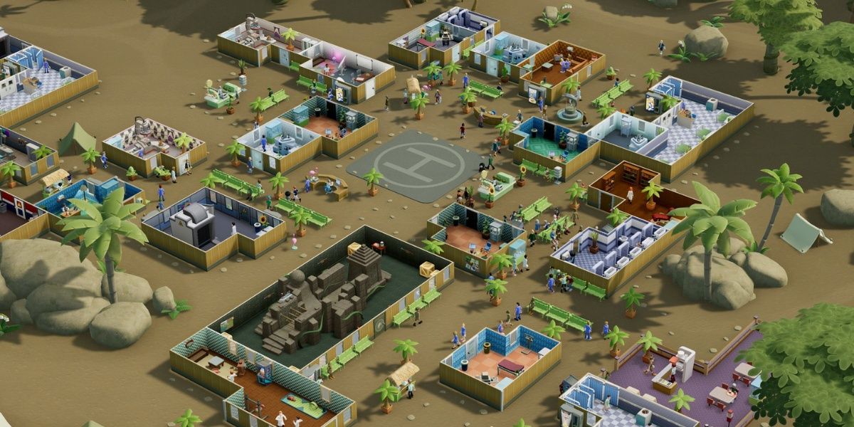 A tropical area in Two Point Hospital