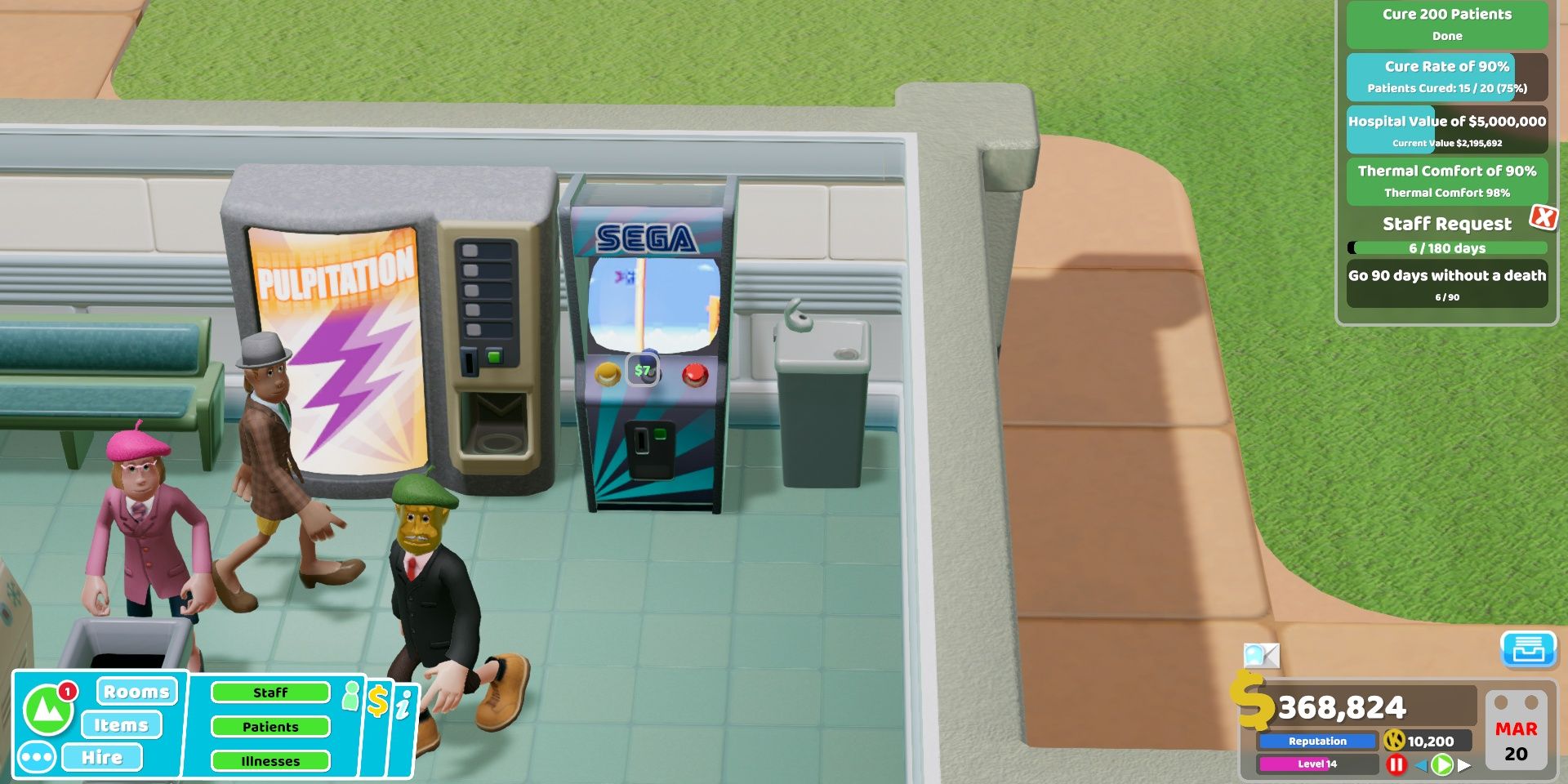 Arcade Machine in Two Point Hospital
