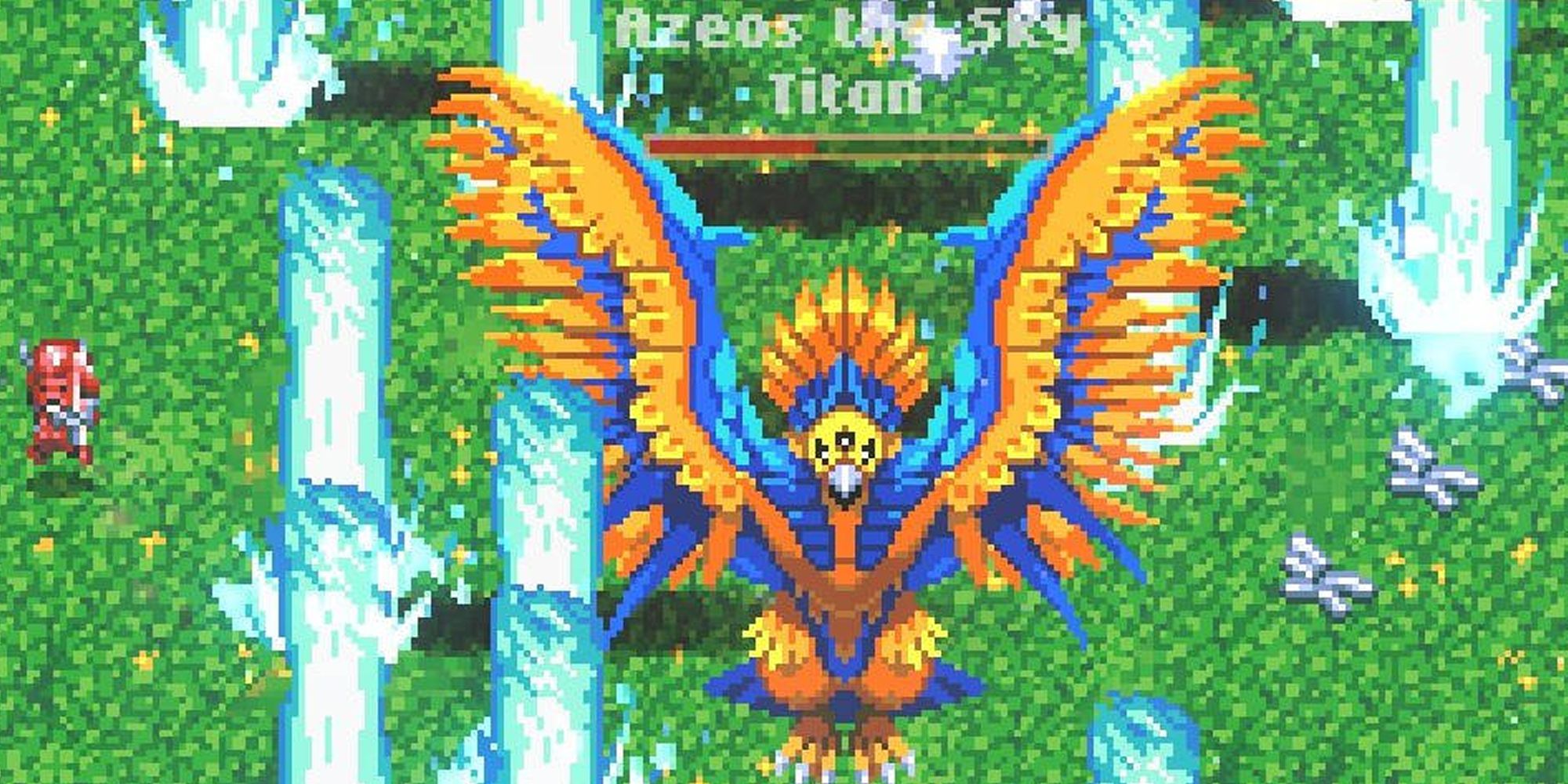 Azeos Summons Flame Pillars