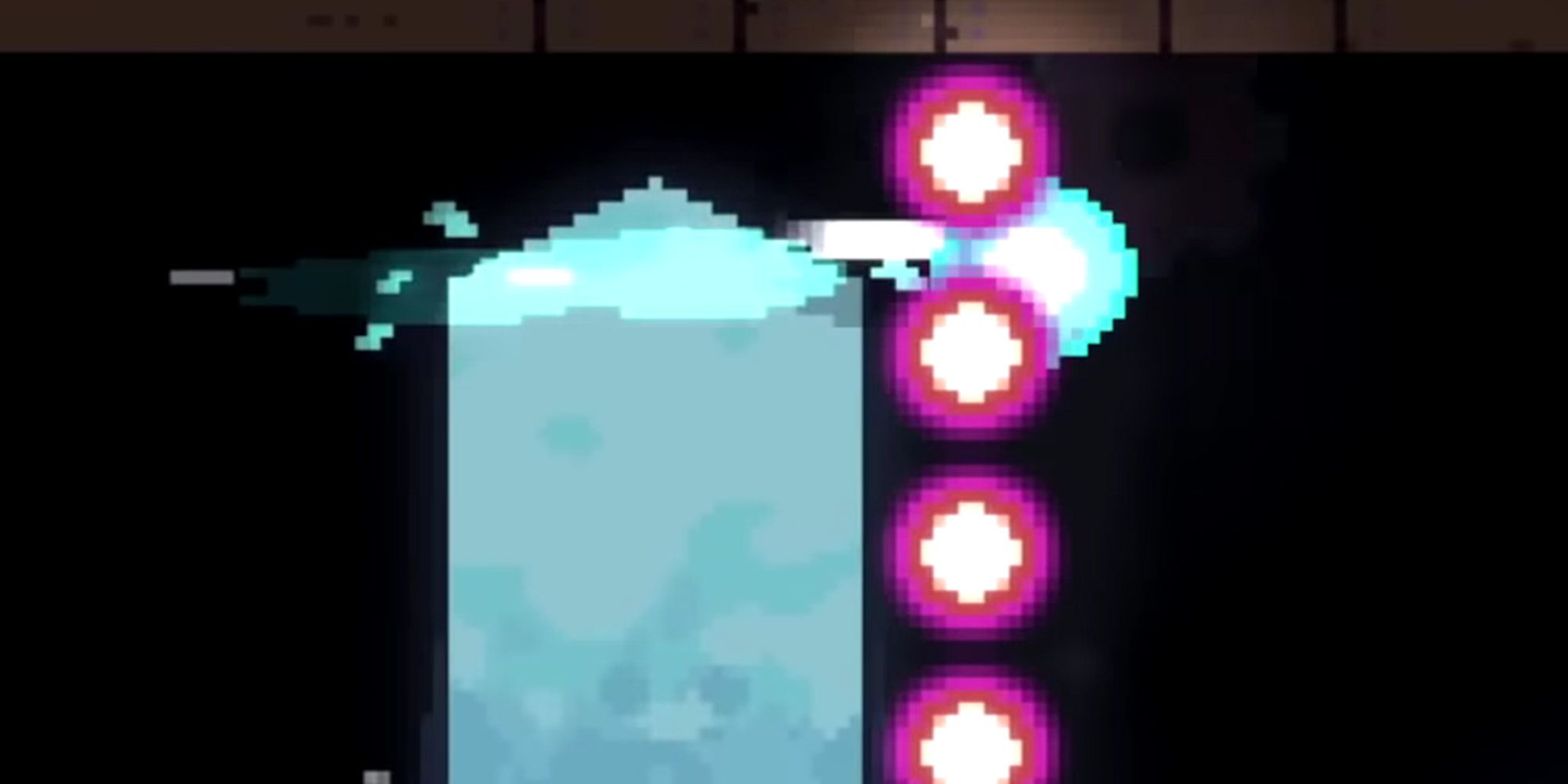 Revita screenshot of Revita Kid dashing through a wall of bullets