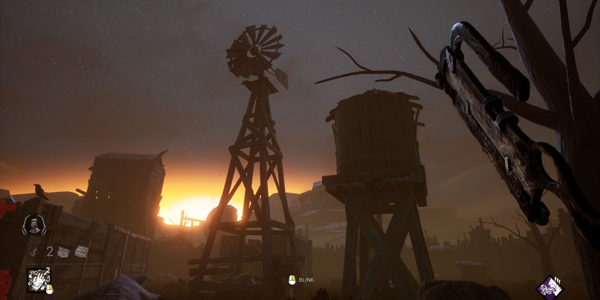 Dead by Daylight Dead Dawg Saloon windmill and sunset