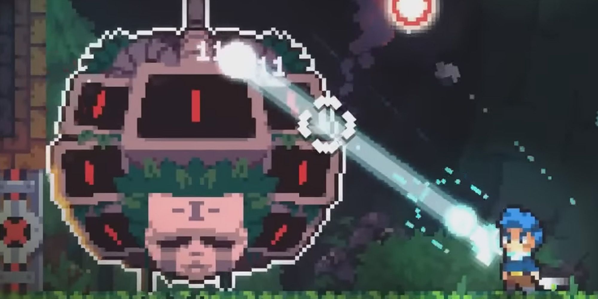 Revita screenshot of Revita Kid shooting Denial with the Blast Gun 