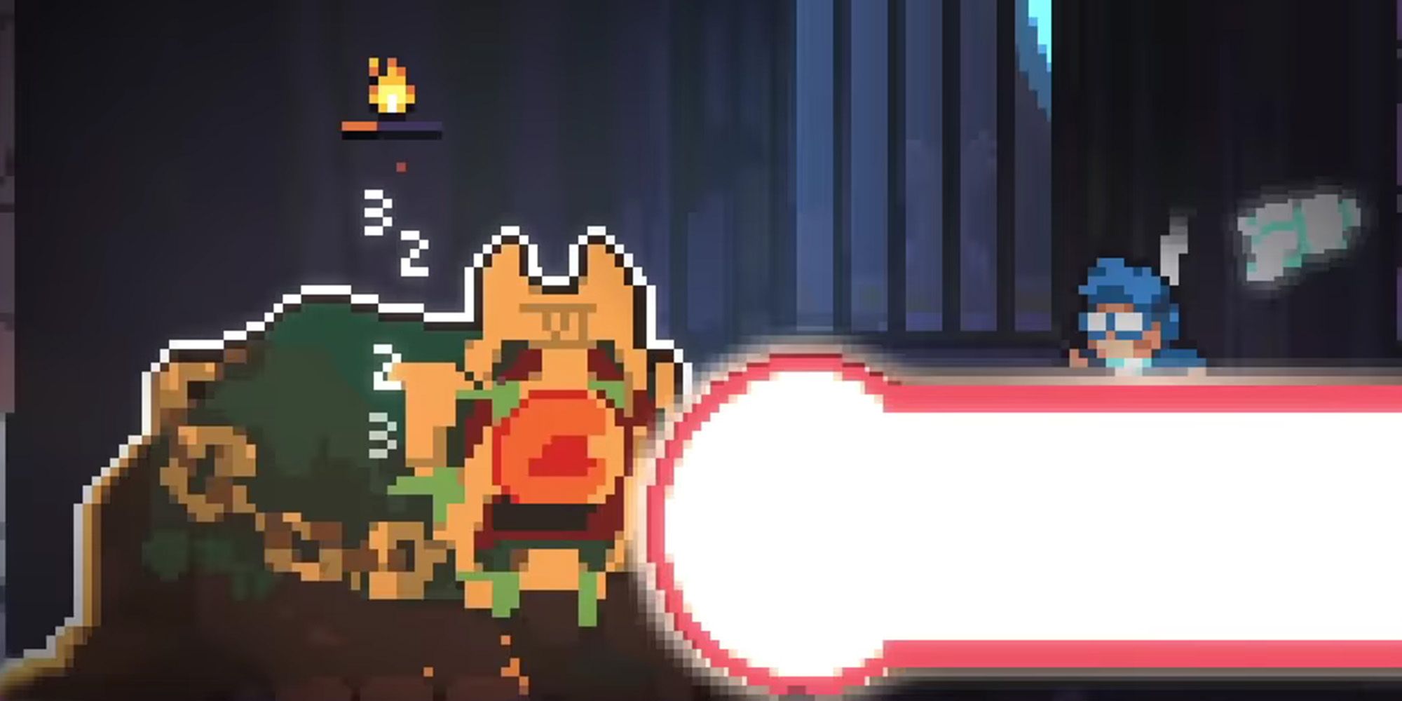 Revita screenshot of Revita Kid fighting Depression (Somber Sepulcher)