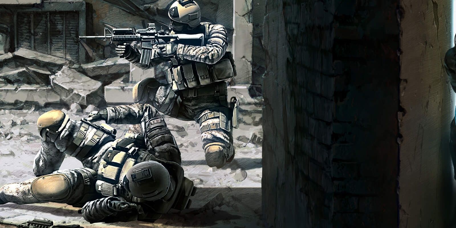 Soldiers wield scoped assault rifles in This War Of Mine.