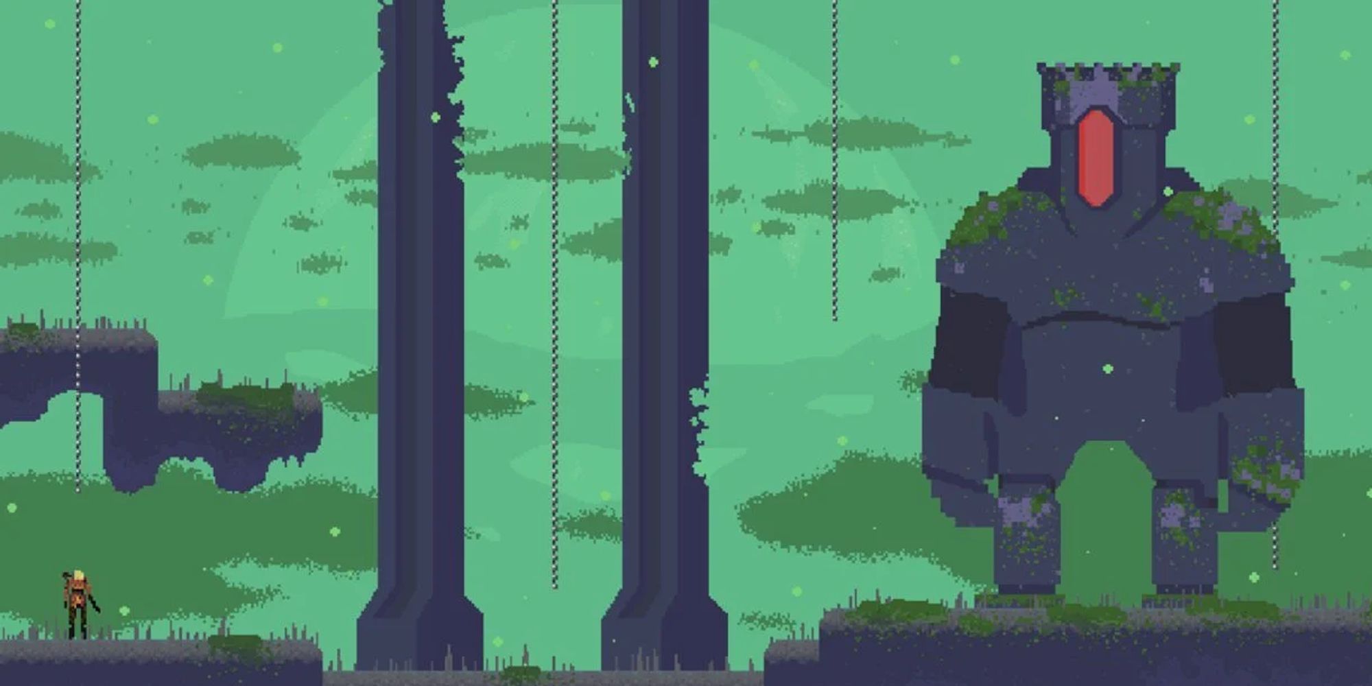 Facing A King Golem In Risk Of Rain