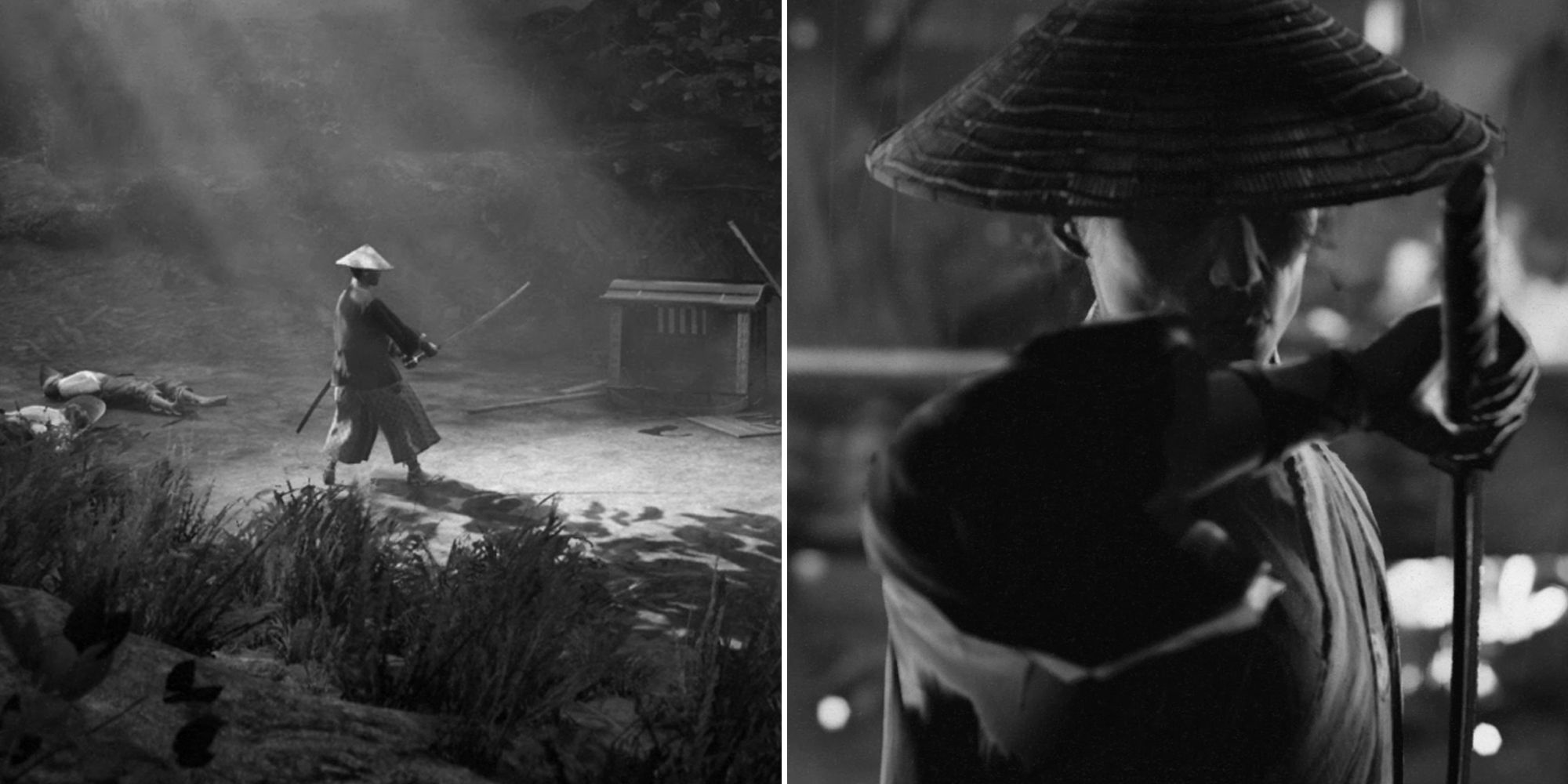 Trek To Yomi, split image. Hiroki.
