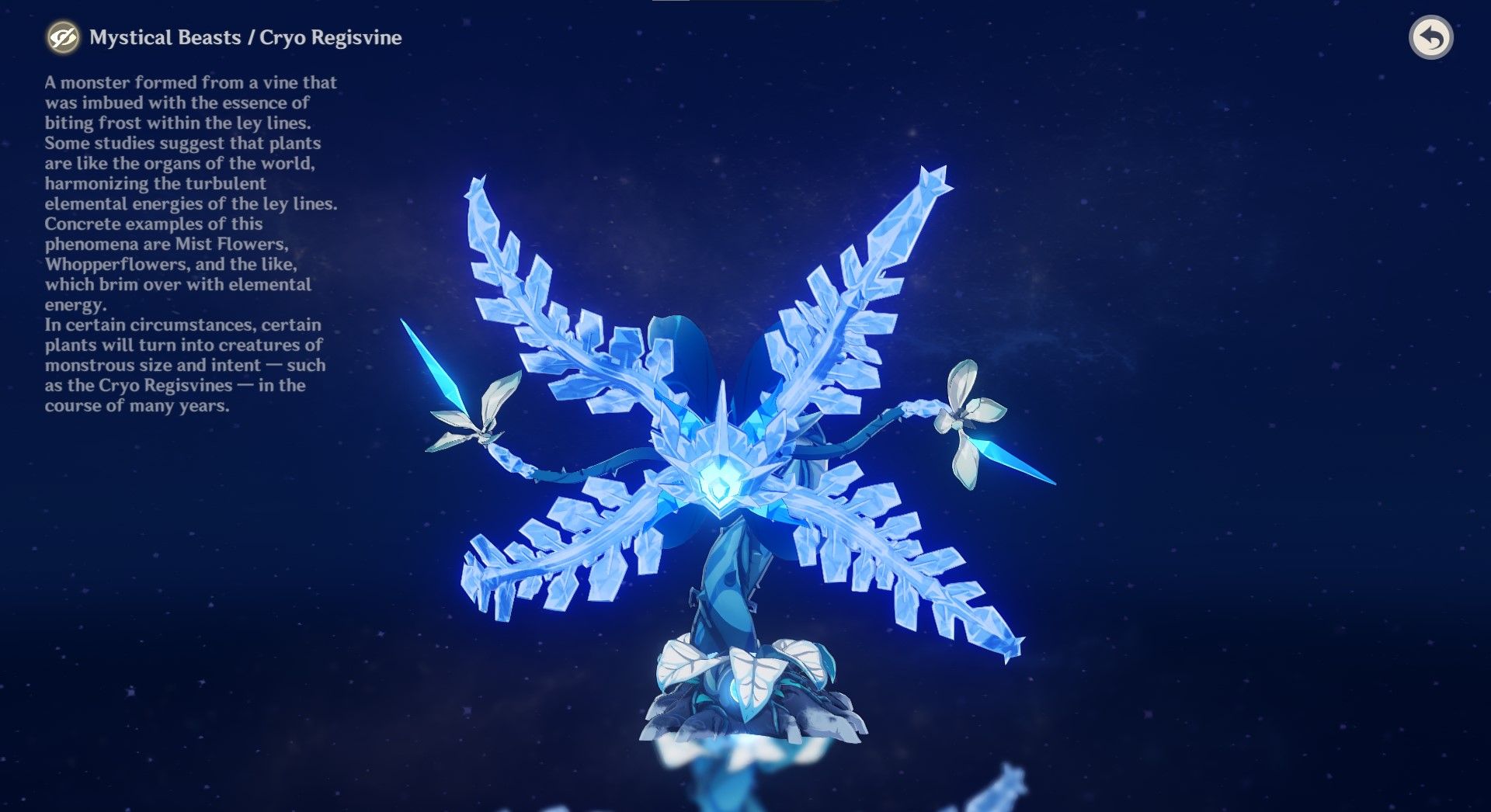 Genshin Cryo Regisvine
