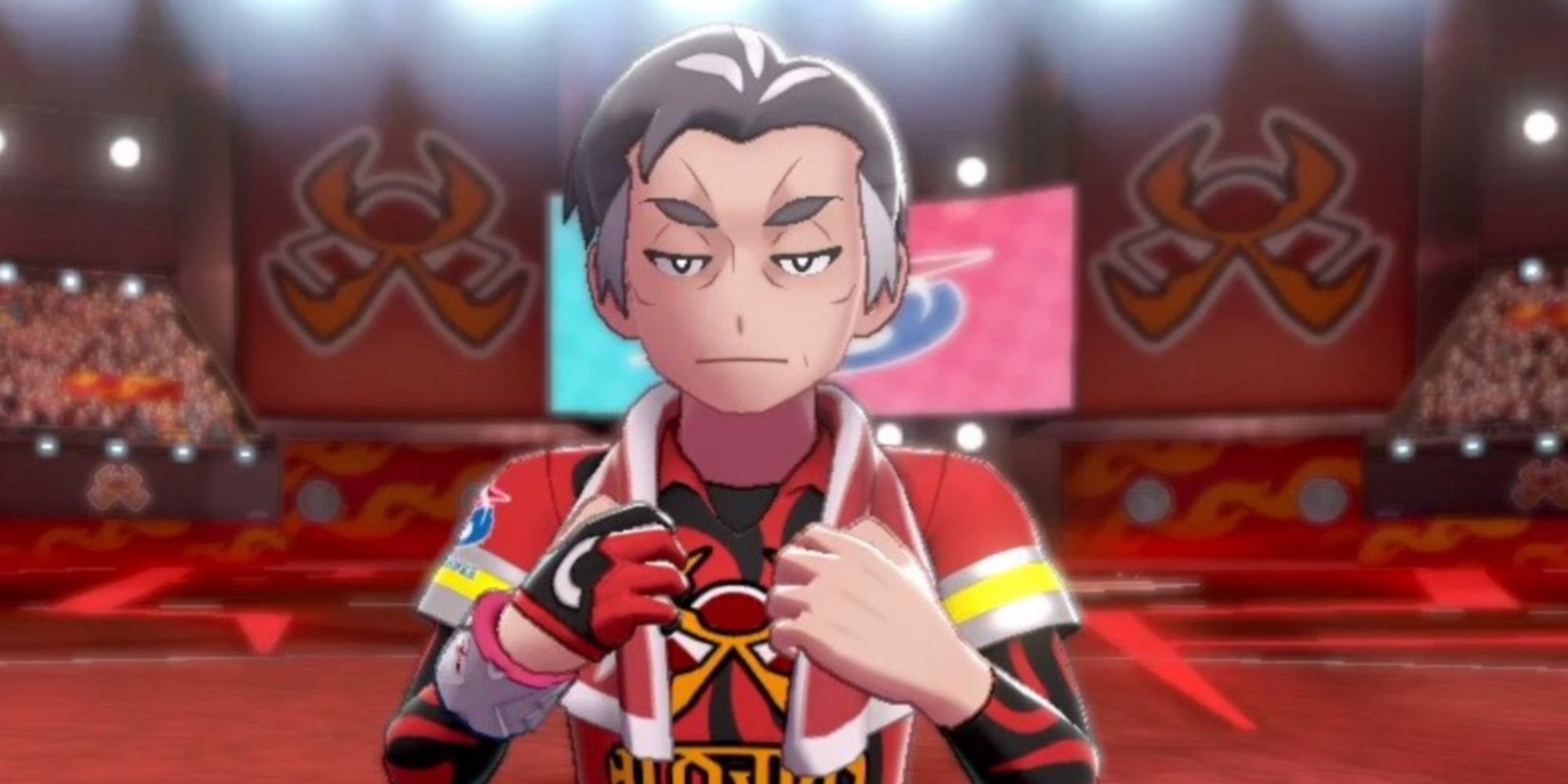 Kabu, the fire trainer in Motostoke From Pokemon Sword and Shield