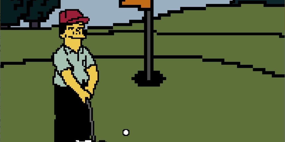 Simpsons golf game Putting Challenge