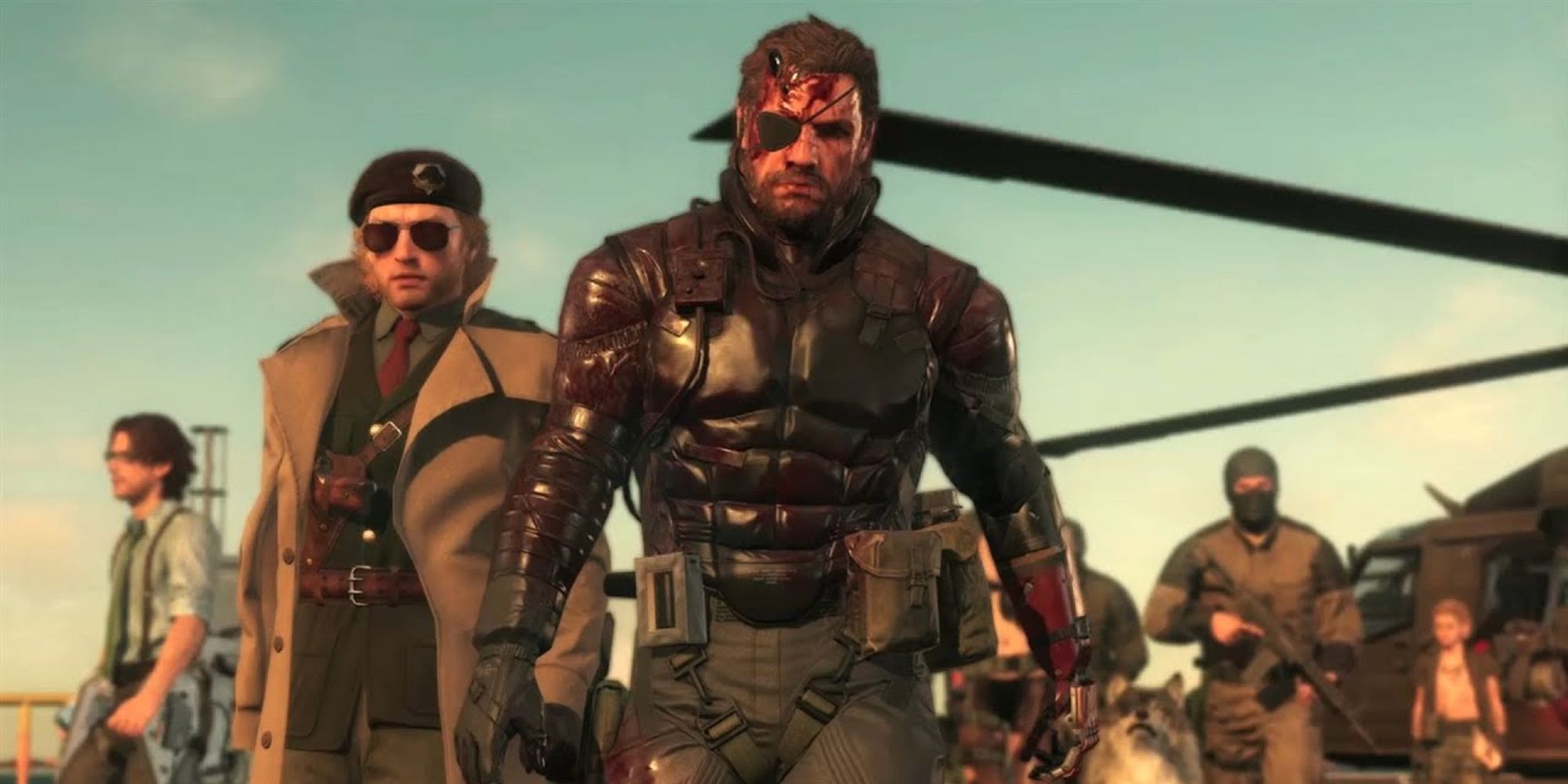 Snake Returns From A Mission In MGSV