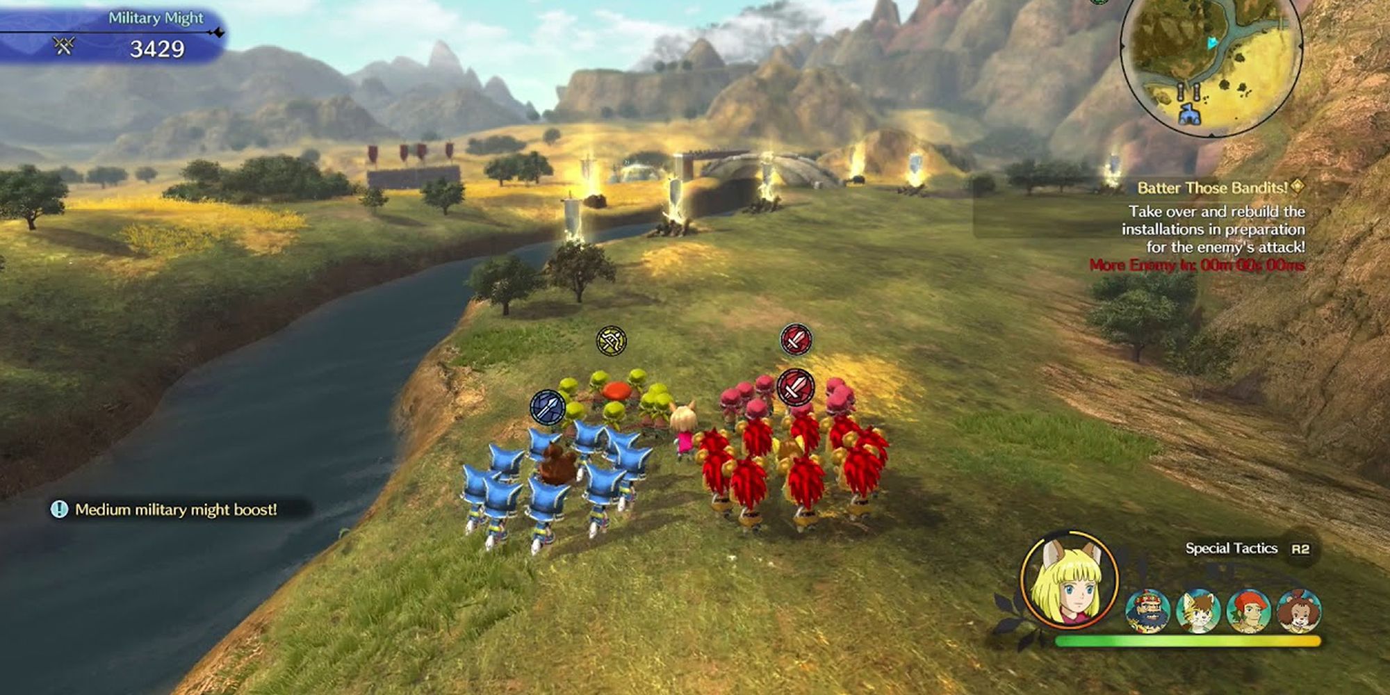 Units March Towards A Bridge