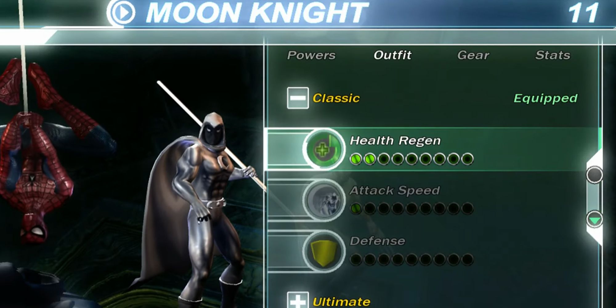 Moon Knight from Marvel Ultimate Alliance.