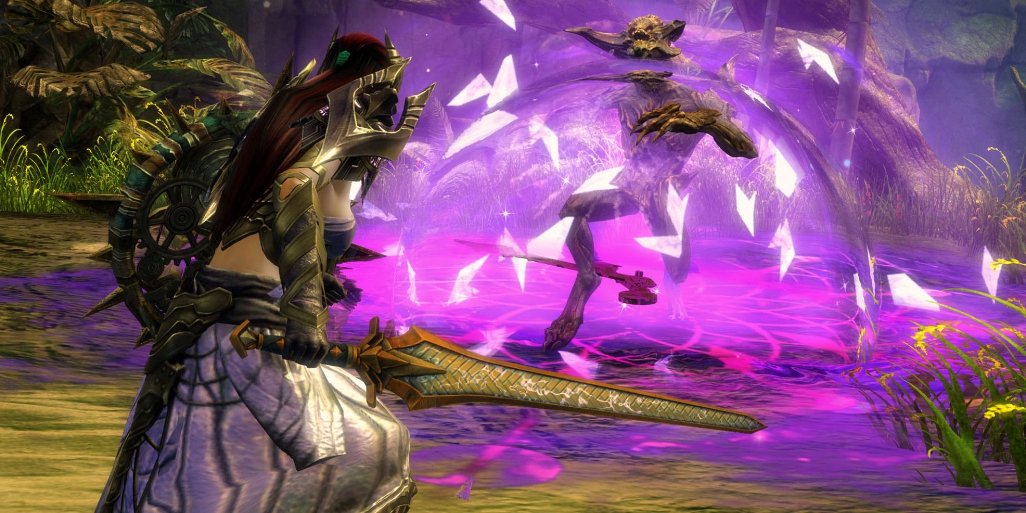 Mesmer fighting an enemy