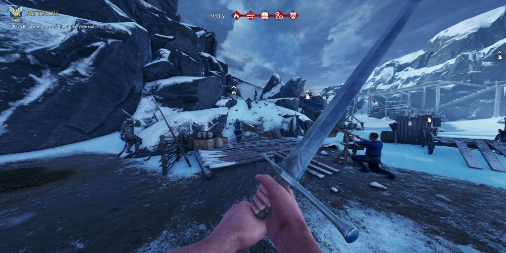 Mordhau Best Swords Ranked Greatsword Snow Battlefield