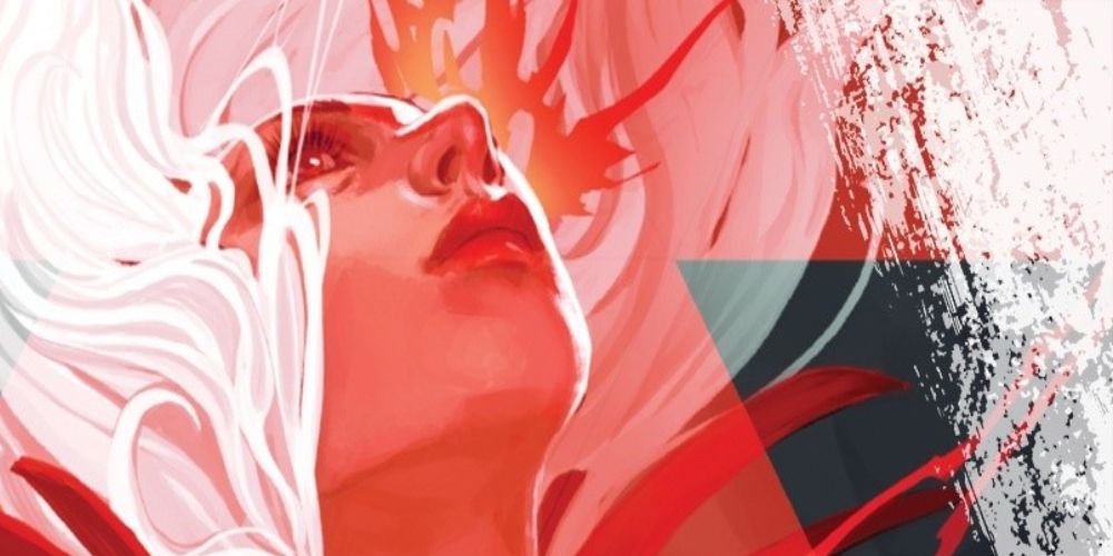 cover art for a Die comic featuring the character Angela Ash with her head held back and her hair flowing upwards