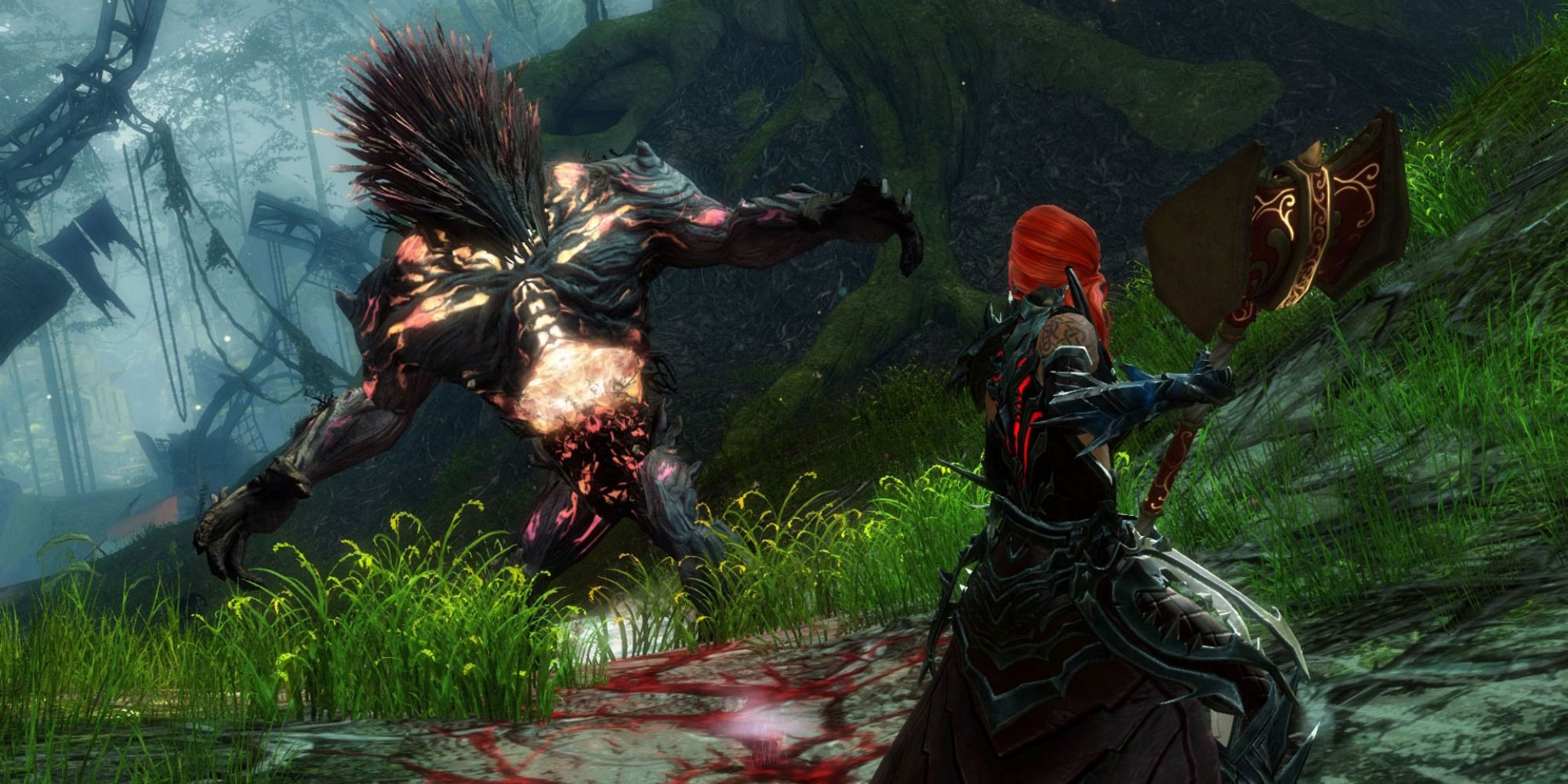 Revenant fighting a boss