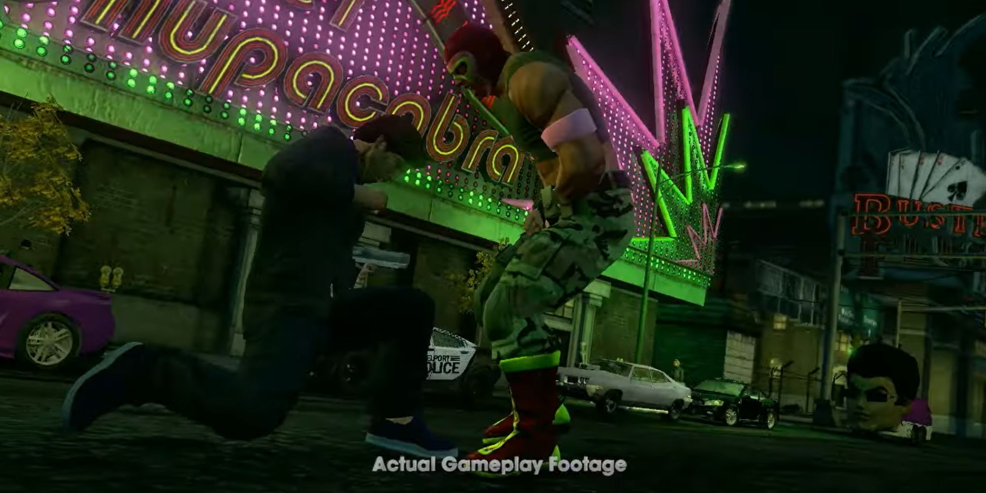 Saints Row The Third Trailer Screenshot Of Punch In Groin