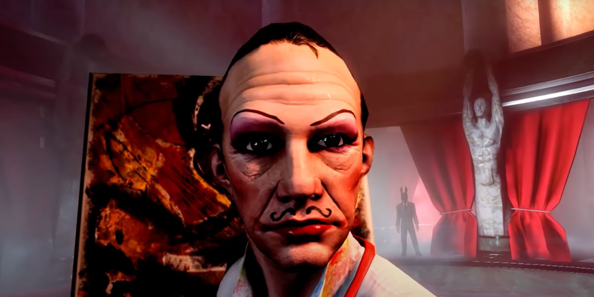 Sander Cohen in front of painting in Burial at Sea DLC