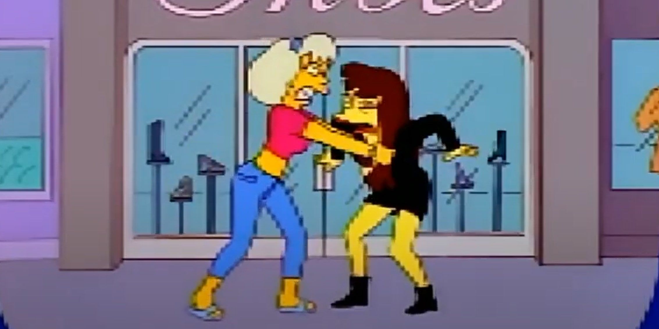 The Simpsons parody game Cat Fight