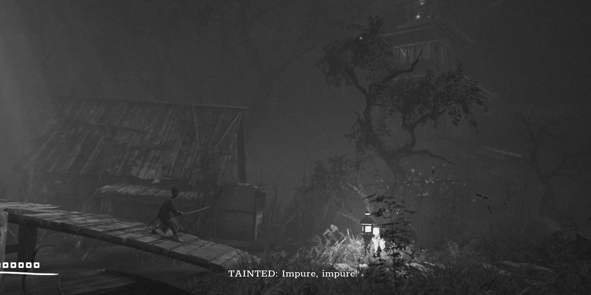 Trek To Yomi, Tainted speaking to Hiroki.