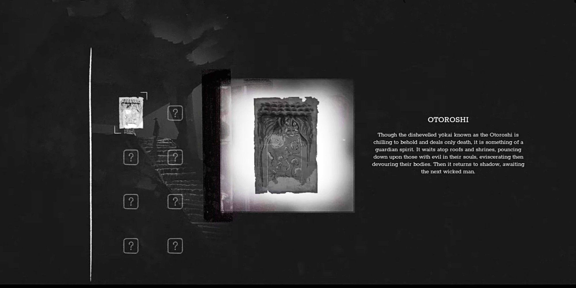 Trek To Yomi Yokai Card collection description black background