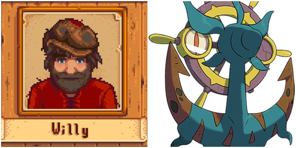 Split image screenshot of Willy and Dhelmise.