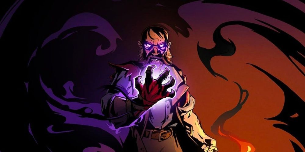 Curse of the Dead Gods Player Character surrounded by mist while channeling a spell.