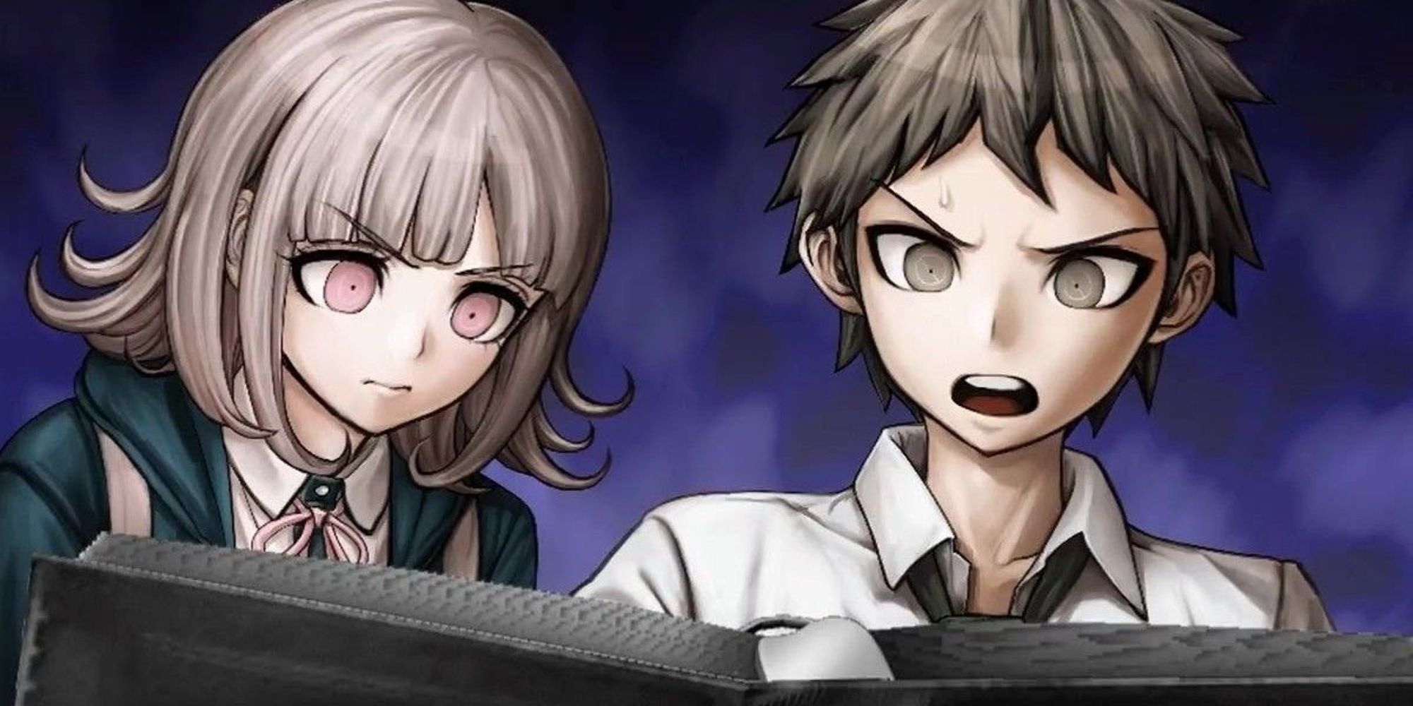 hajime and chiaki reading a book