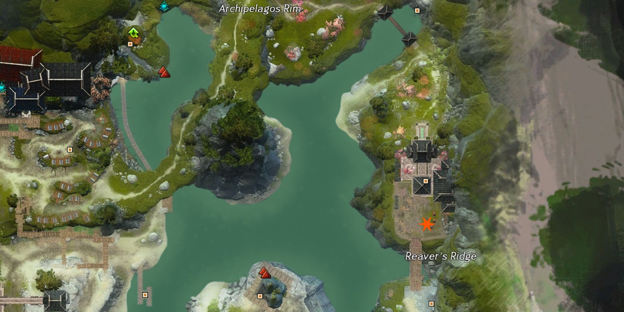 Eunjoo's location marked on map of dragons end