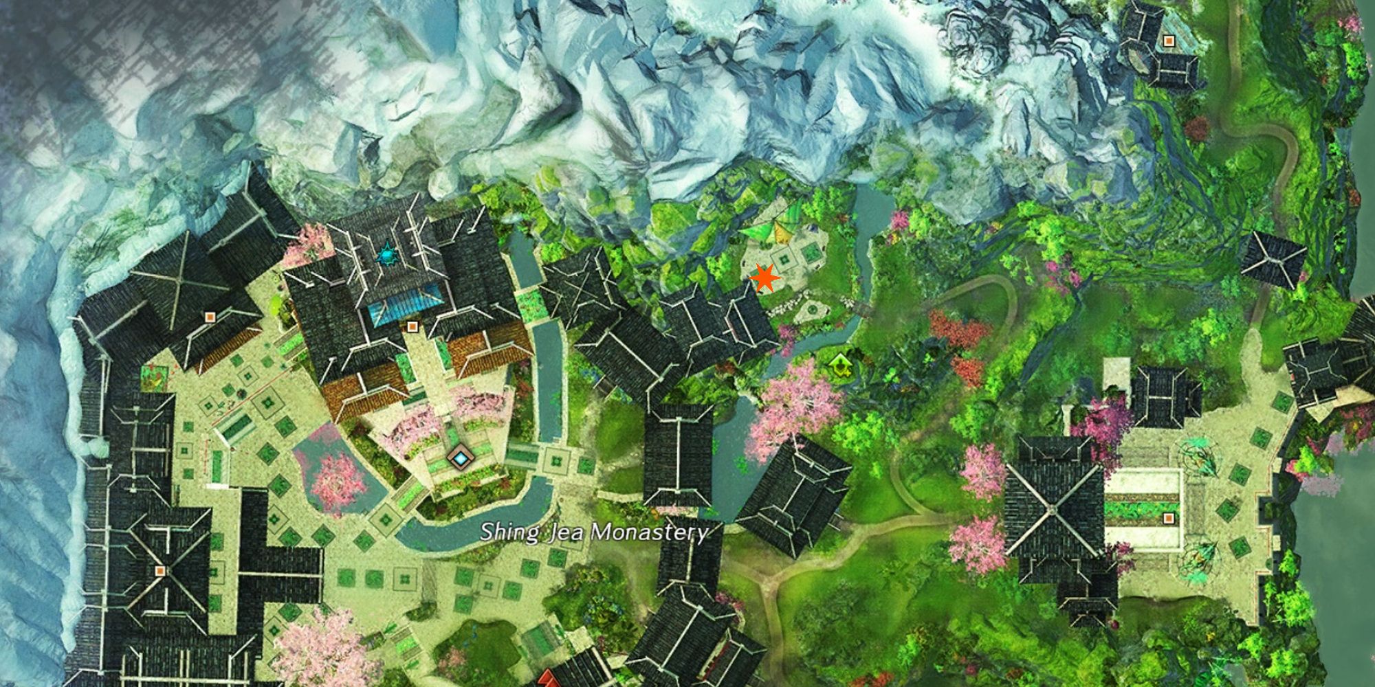 location of Ja-Wen's Masterwork marked on map of seitung province