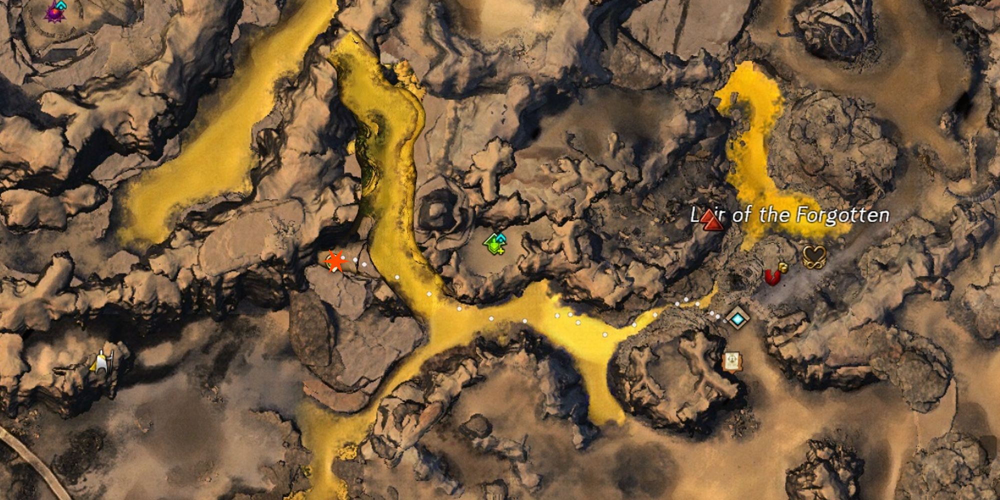Sunspear Order Emblem location on map of the desolation