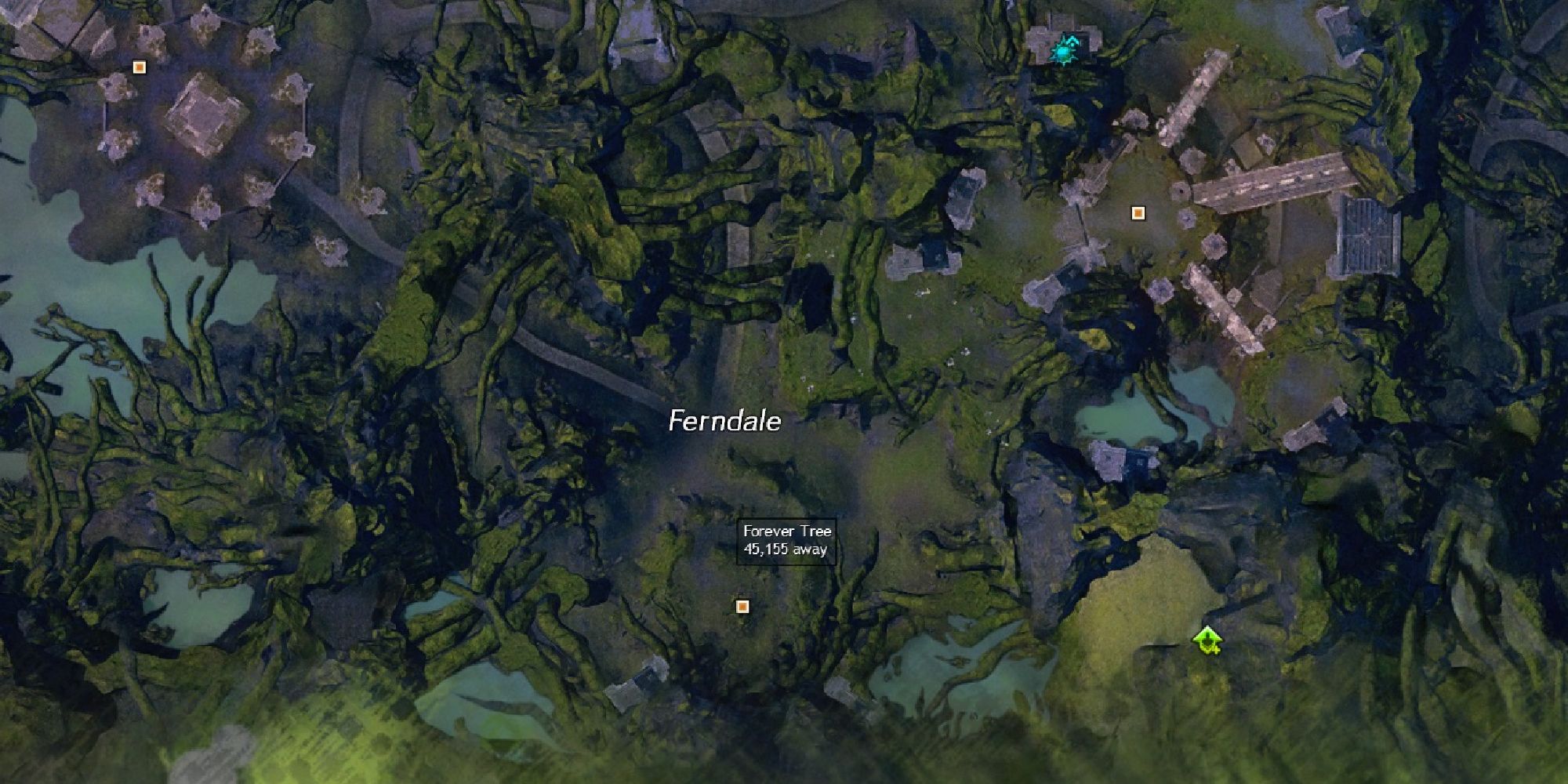 forever tree point of interest on map