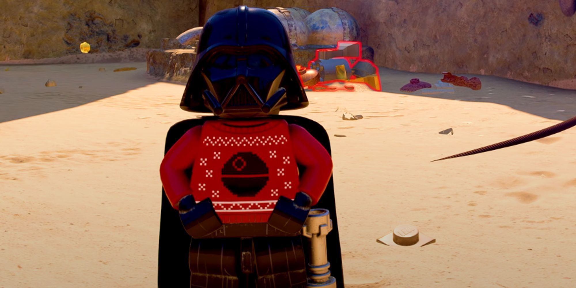 Darth Vader in a Seasonal Jumper 