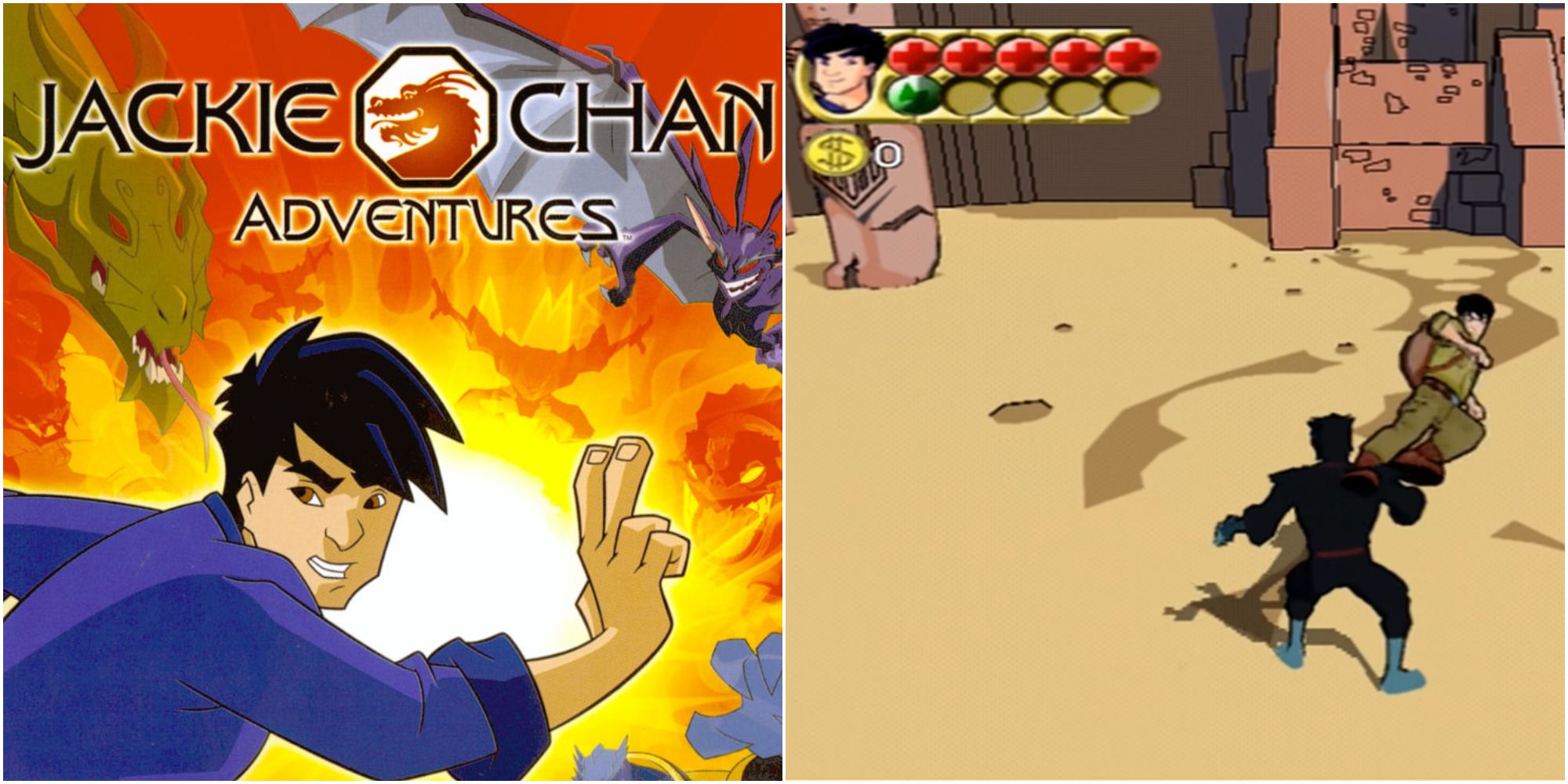 jackie chan adventures cover & gameplay