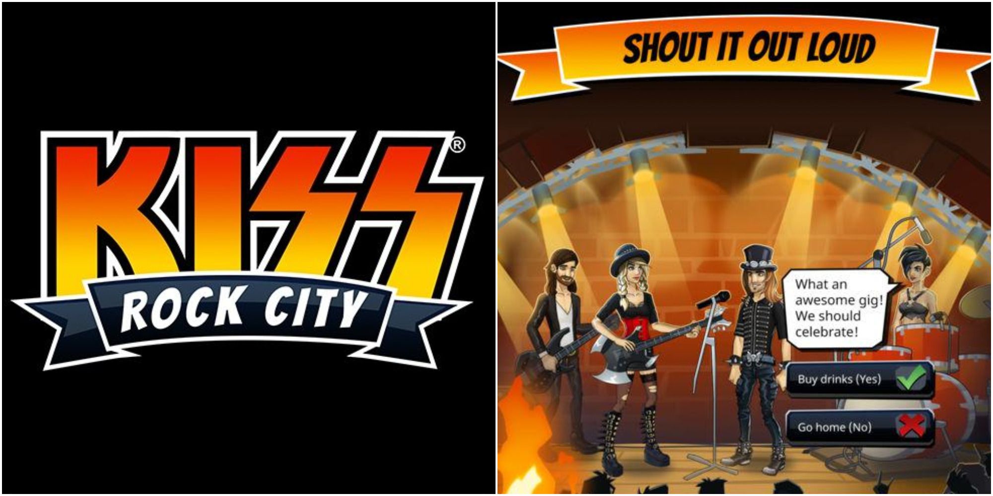 kiss rock city cover & gameplay