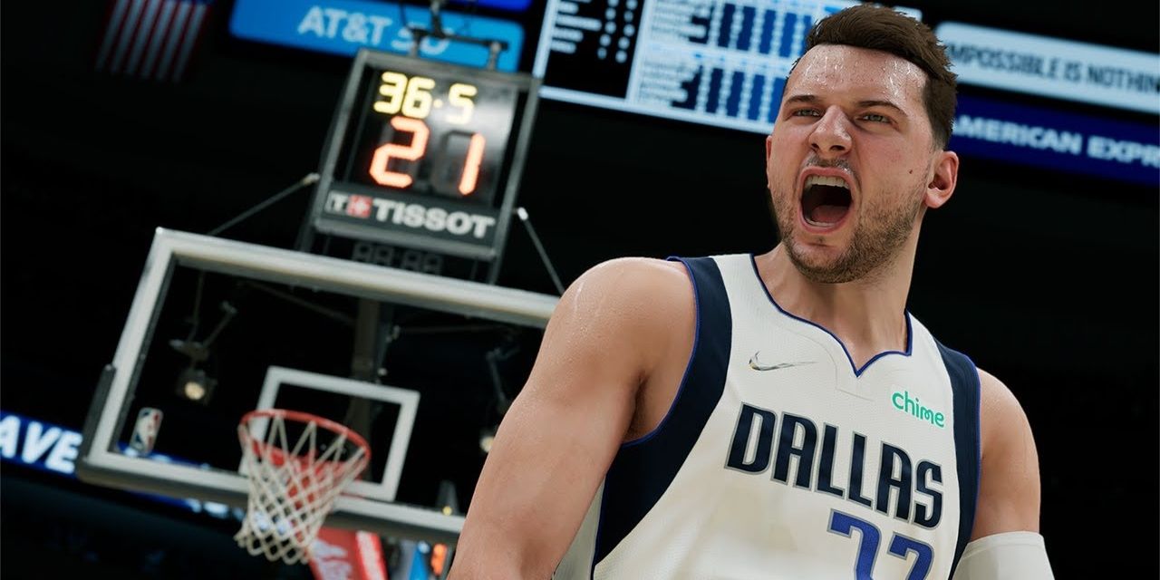 A screenshot showing Luka Dončić in NBA 2k22