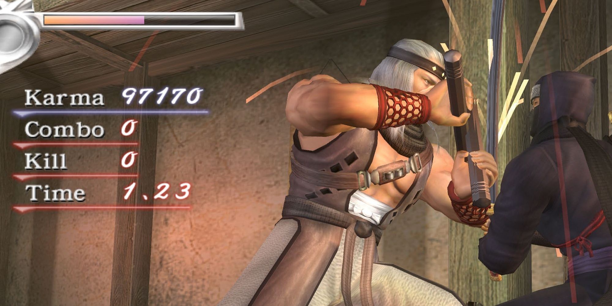 Ryu fighting Murai in Ninja Gaiden Black