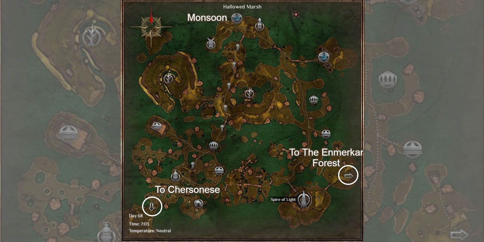 hallowed marsh map with markers