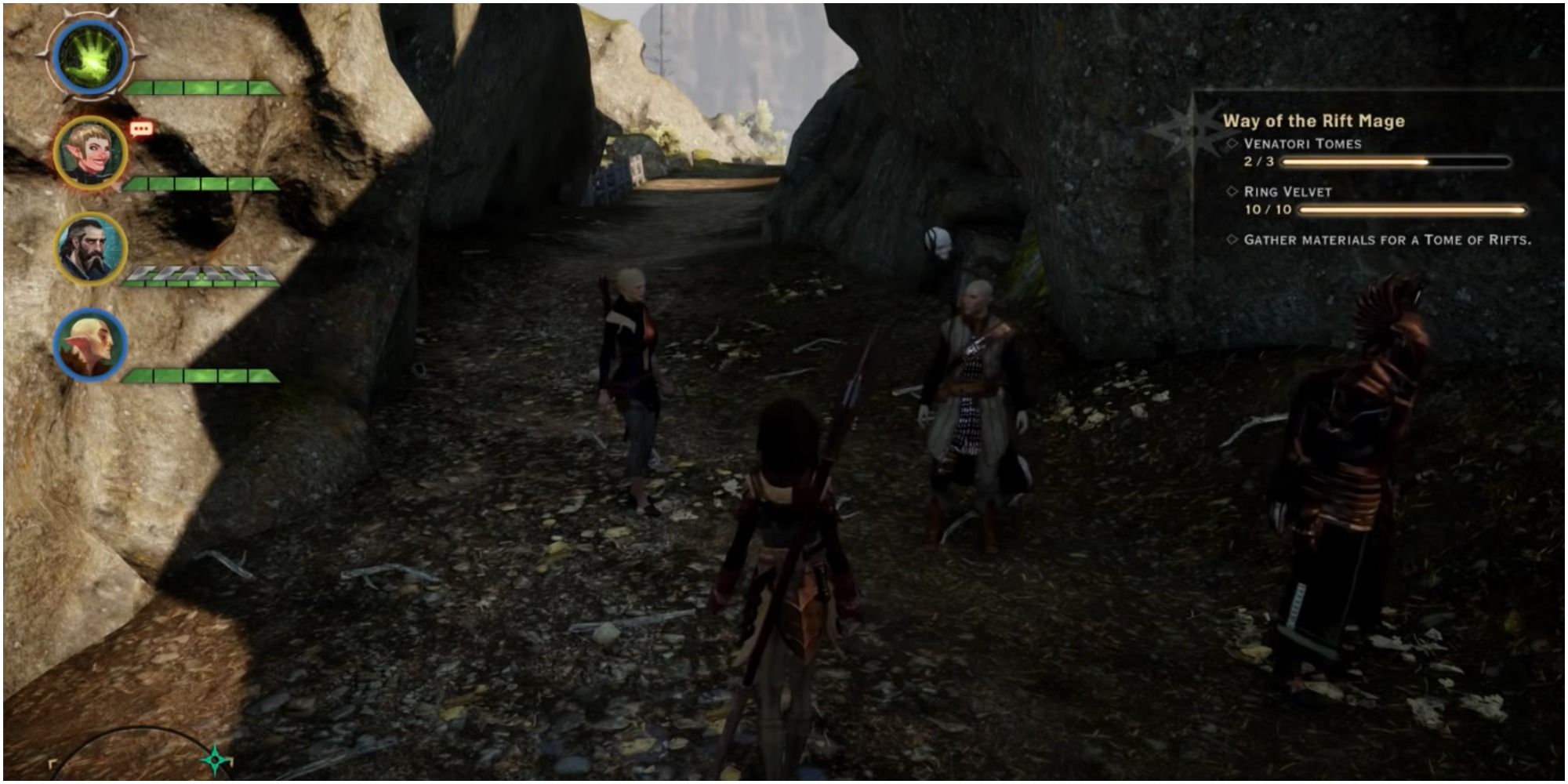 Dragon Age Inquisition Party travel and some golden banter between members