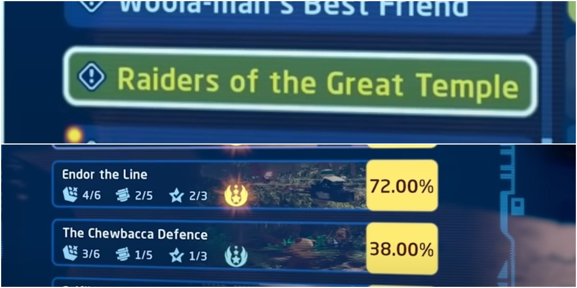 Examples of quests from the skywalker saga that are based on puns