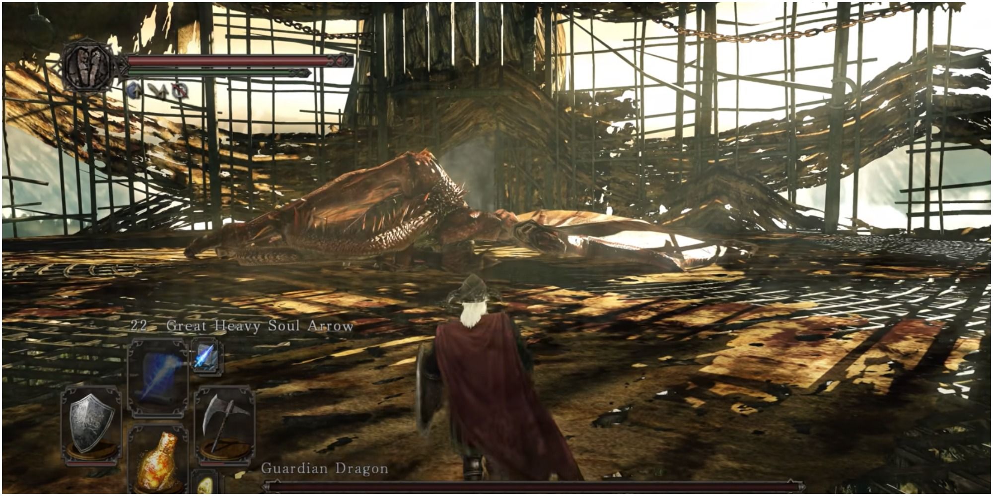 Dark Souls 2 Guardian Dragon's boss arena