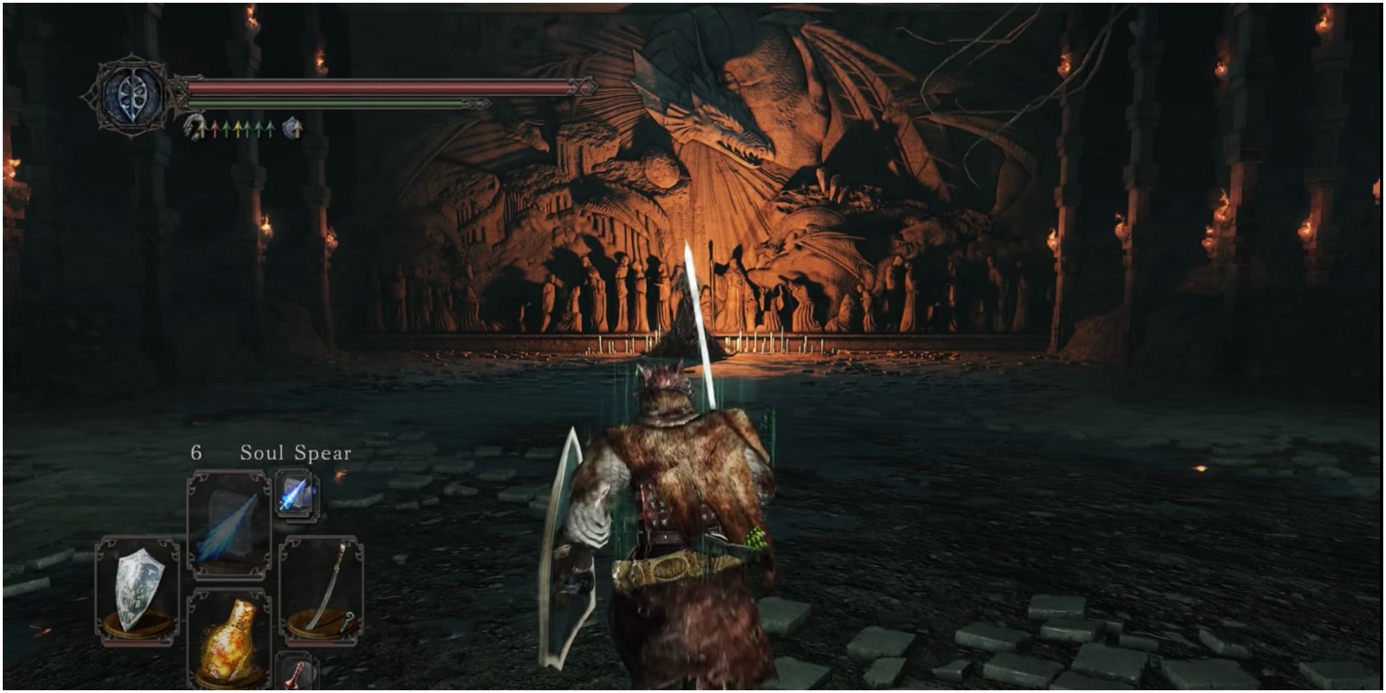 Dark Souls 2 Elana, The Squalid Queen's boss arena