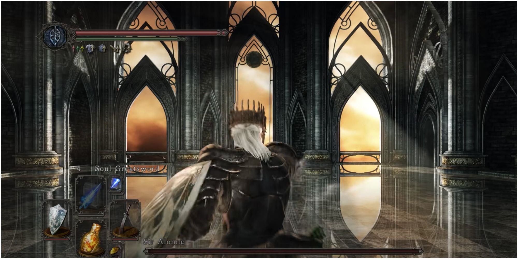 Dark Souls 2 Sir Alonne's boss arena