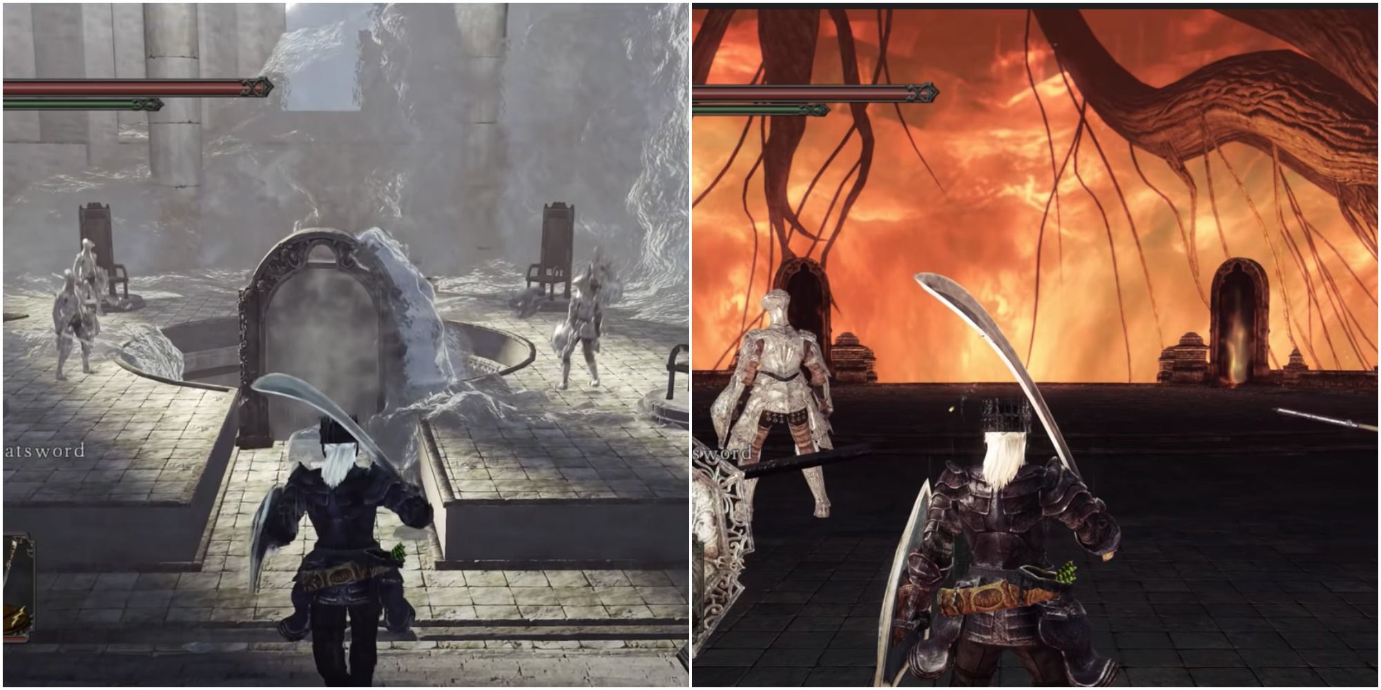 Dark Souls 2 Burnt Ivory King's boss arena