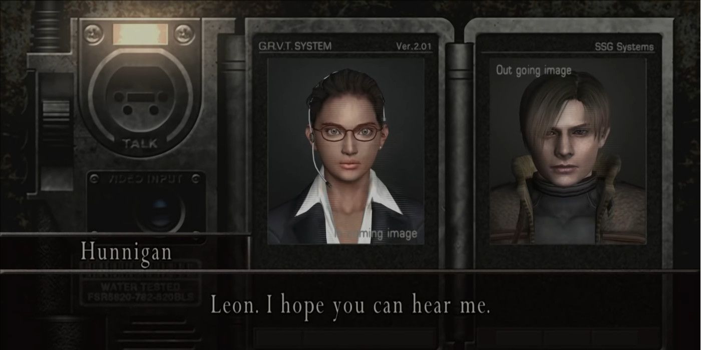 Resident Evil 4 gameplay footage of Hunnigan calling Leon
